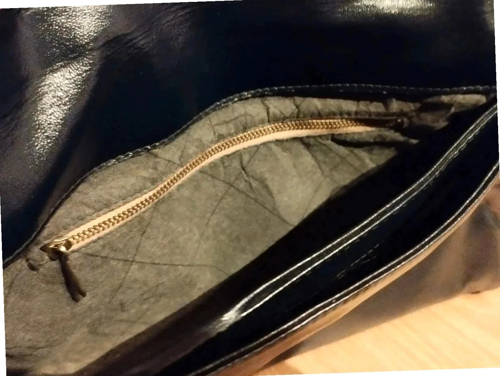Bolsa de ombro em couro para senhora. Cor preta – photo 8